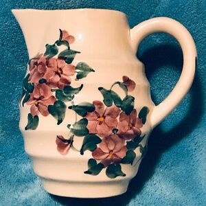 VTG. 1945 Cash Family, Tennessee, hand painted ceramic pitcher